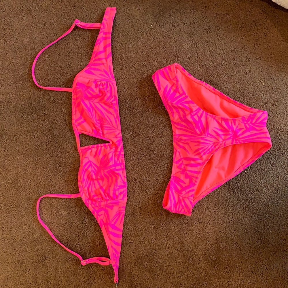 Hot pink bikini